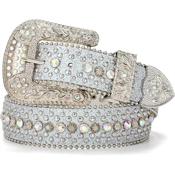 Gothic Bling Belt: Western Cowboy Style for Jeans - Picture 7 of 7